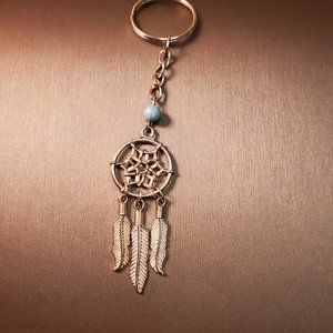 Vintage Sterling Silver Dream Catcher Keychain